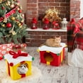 thumbnail image 4 of Gymax Maison Mignonne de Noël pour Chat à 2 Étages avec Nœud 2 Condos Mobilier d'Intérieur pour Chat Moderne, 4 of 10