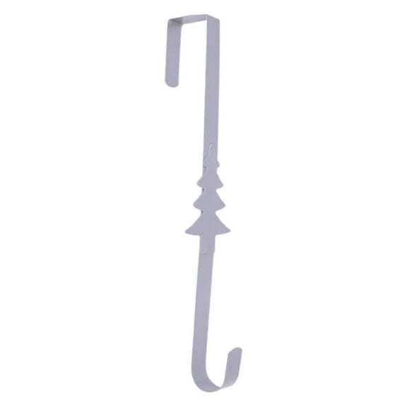 Noothes 15" Metal Wreath Hanger with Snowflake Accent, Front Door Hook for Quick Holiday Setup and Festive Home Decor