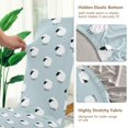 thumbnail image 5 of Yayeee 4 Pack Dining Chair Covers Stretch Parson Chairs Slipcovers Seat Protector, Cartoon Sheep Pattern, 5 of 6
