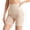 Skin color, variant on Women's High Waisted Tummy Control Shapewear Shorts, Seamless Mesh Butt Lifter Safety Shorts