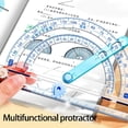 thumbnail image 4 of Multipurpose 4-in-1 Protractor with Adjustable Round Ruler Measurement for Engineering Students Drafting, 4 of 7