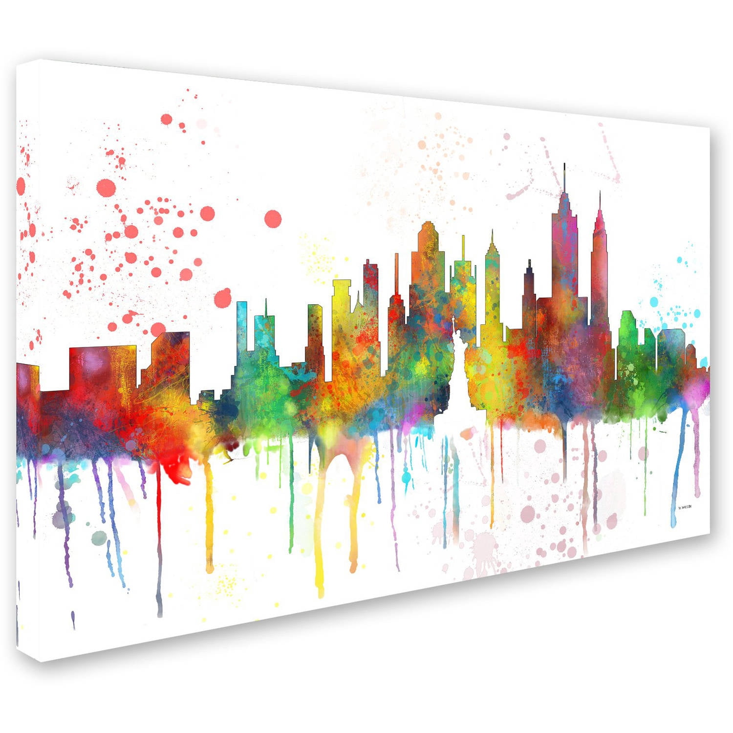 Trademark Fine Art "New York New York Skyline Mclr-1" Canvas Art by Marlene Watson