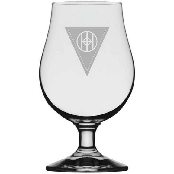 83rd Infantry Division Military Etched 13.25oz Iona Beer Glass