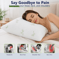 thumbnail image 3 of RILIHO Cooling Pillows for Sleeping 1 Pack, Shredded Memory Foam Pillows Viscose of Bamboo Cover, Adjustable Pillow for Side Back Stomach Sleepers Luxury Gel Pillows King Size, 3 of 8