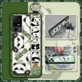 thumbnail image 2 of KDY-Phone Case For TCL 40XL/40T/T608D/Lively Jitterbug Smart4, Anti-knock Wristband Soft case Cute Cartoon Panda Lanyard Protective Silicone Dirt-resistant Ring Wrist Strap Kickstand, 2 of 9