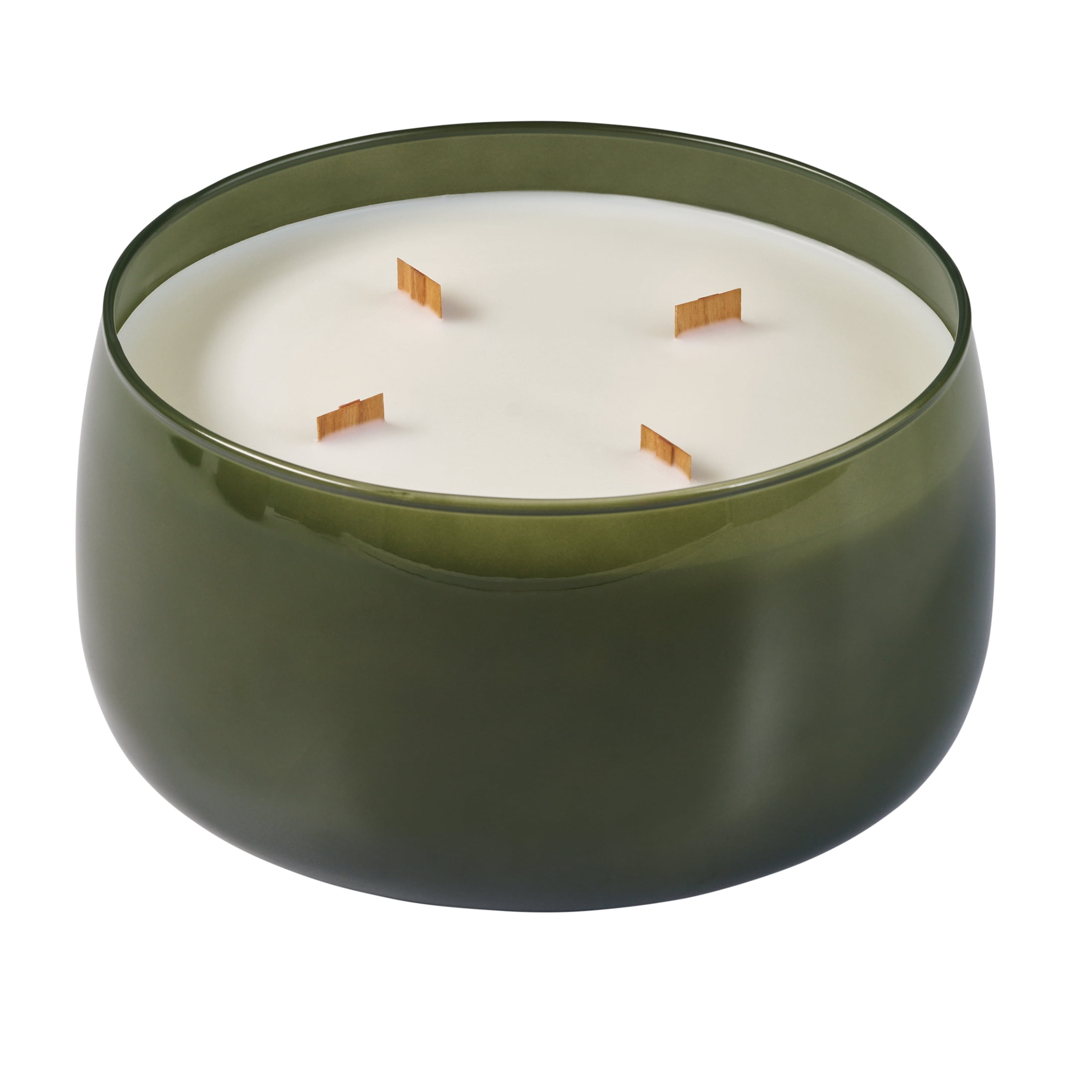 Better Homes & Gardens Coastal Cove Scented Wooden 4-Wick Glass Jar Candle, 60 oz