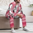 thumbnail image 7 of Salouo Thai elephant Print Button-Front Long Sleeve Pajama Set for Men, Soft 2Pjs Men's Long Sleeve Sleepwear-Large, 7 of 7
