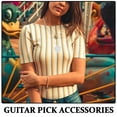 thumbnail image 3 of unbranded Accesorio Para Guitarra Collar Porta Púas Transparente Compacto Y Anti Pérdida Para Músicos, 3 of 8