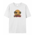 thumbnail image 5 of Red Retro Style Car T Shirts for Women Short Sleeve Cotton Crewneck T-Shirt Palm Tree Yellow Sunset Tee Tops Casual Basic T-Shirts, XS-5XL White 3XL, 5 of 7
