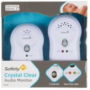 Safety 1st Crystal Clear 2-Channel Audio Monitor with 1 Receiver, White