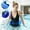 Blue, variant on PLPPYFS Adjustable EVA Foam Swim Flotation Belt, Water Aerobics Float Waist Belt, Swim Training Buoyancy Belt for Adults, Teens Beginners, Pool, Lake, Beach Aquatic Exercise, 3 Colors Optional