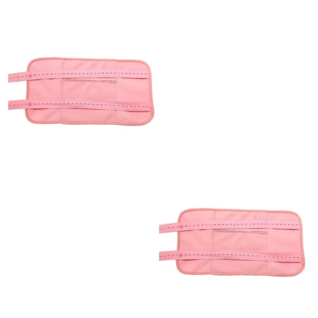 Vogacara Mantener la salud corporal Kit de envoltura de paquete de aceite de ricino reutilizable Kit de paquete de aceite de ricino orgánico rosa Con riñonera 2Conjunto