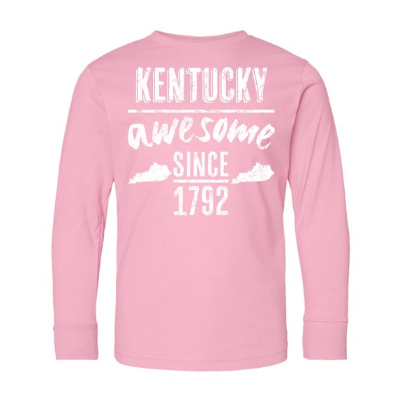 Inktastic Kentucky is Awesome Since 1792 Long Sleeve Youth T-Shirt