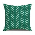thumbnail image 2 of Geometric Pillow Covers 18x18" Set of 4, Decorative Couch Pillow Cover for Sofa, Linen Cushion Case Outdoor Home Decoration, Green, 2 of 10