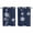 Blue, variant on Navy Blue White Floral Kitchen Curtains 63 Inch Length, Abstract Art Summer Botanical Grommet Top Bedroom Living Room Curtains, Light Filtering Cafe Curtain Drapes 2 Panels Set 104''x63''