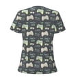 thumbnail image 3 of Uemuo Gamers Drawing Women's Deep V-Neck Low Cut Tops - Casual Loose Fit with Stainless Steel Loop, Soft, Breathable, Perfect for Office, Travel, and Daily Wear-Medium, 3 of 5