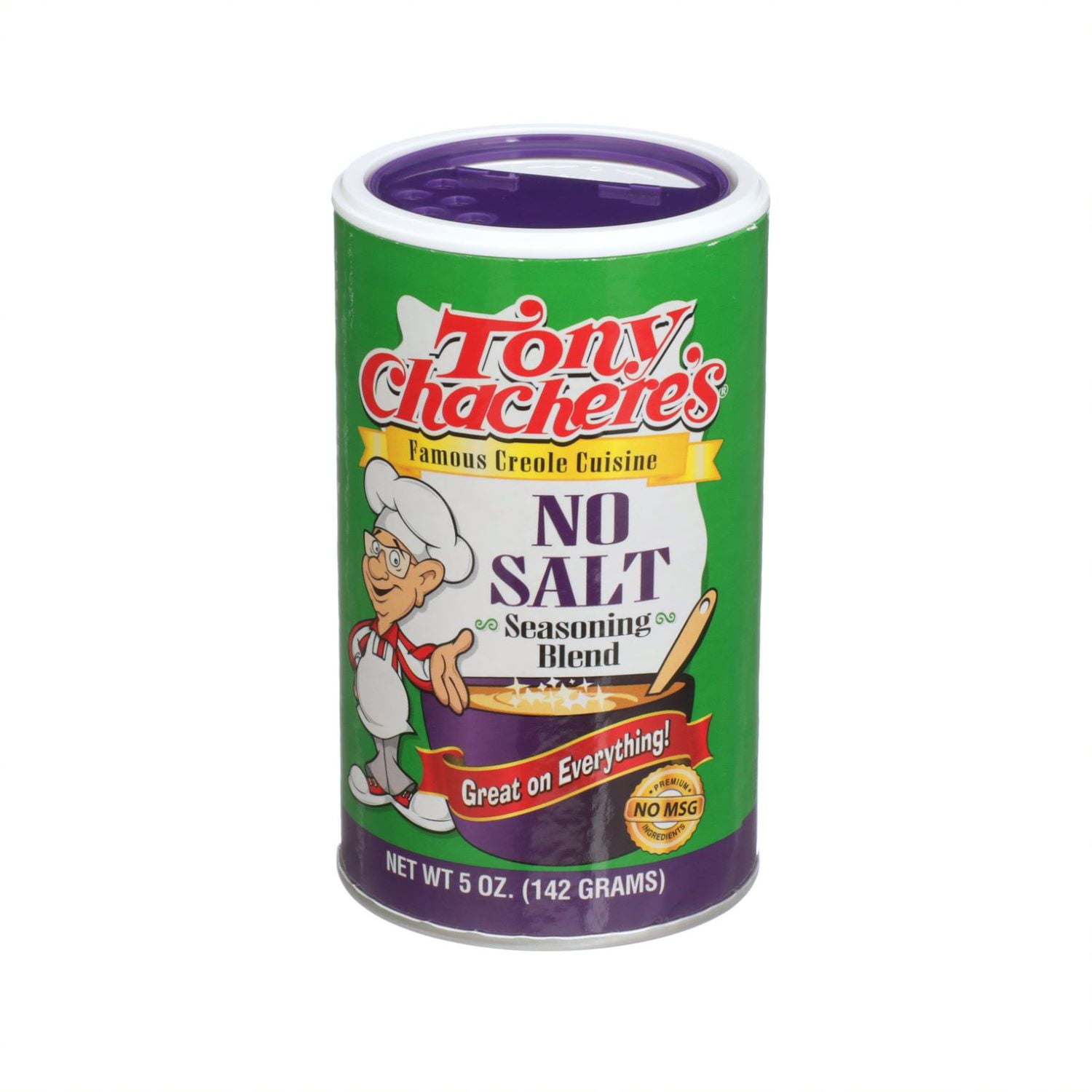 Tony Chachere's Seasoning Blend, No Salt - 5 oz