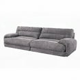 thumbnail image 4 of Gray Corduroy 2PCS Living Room Set - Soft Upholstery & Sturdy Frame, 4 of 7