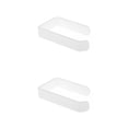 thumbnail image 2 of Bewildely Soporte de papel Acrílico Montado en la pared Baño Cocina Autoadhesivo Organizador Estante Colgador sin perforaciones Estante de Type2 NO2, 2 of 6
