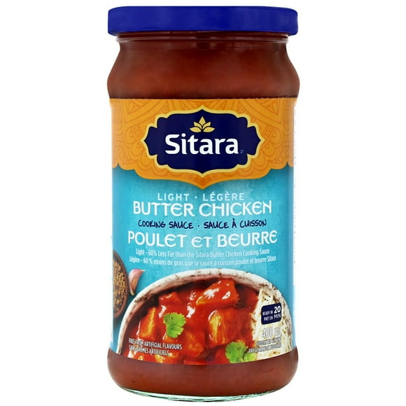 Sitara Light Butter Chicken Cooking Sauce, 400 mL