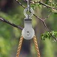 thumbnail image 5 of Polea de 2 piezas de 34 mm con rodamiento de bolas, polea de elevación de carga 250 kg, polea de cable de acero inoxidable para cuerda de fitness (2 piezas, 34 mm), 5 of 5
