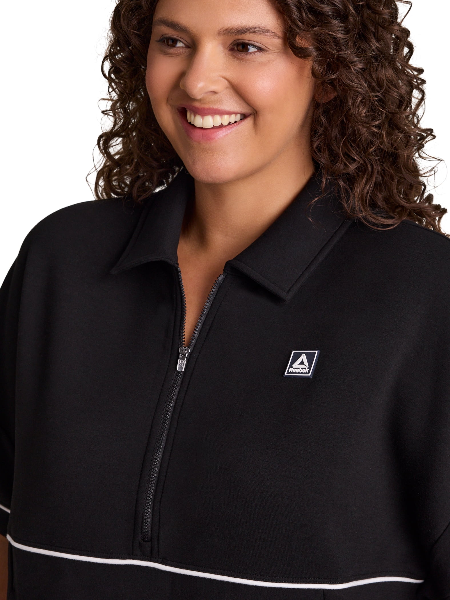 Reebok Women's Team Player Short Sleeve Oversize Pullover, Sizes XS-4X