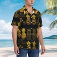 thumbnail image 4 of Eagle Splash Flag of Mexico Mens Hawaiian Shirt Short Sleeve Casual Button Up Tropical Summer Beach Shirt, 4 of 9