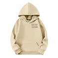 thumbnail image 4 of Back To School Teacher Hoodies for Women 2025 Fall Winter Long Sleeve Hooded Sweatshirt with Pockets Pullover Tops, 4 of 6