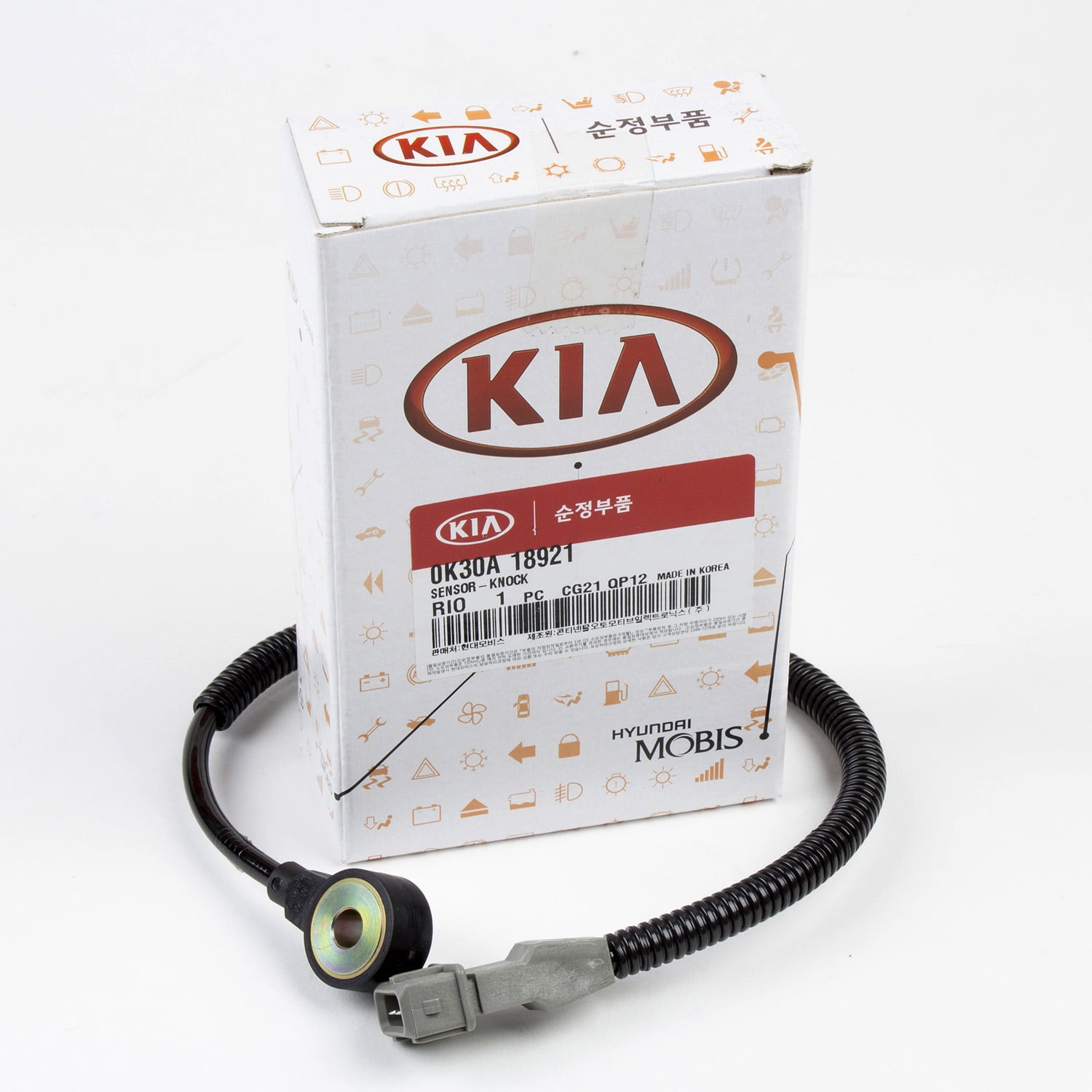 Genuine OEM Hyundai Kia Knock Sensor for 200105 Rio 0K30A18921