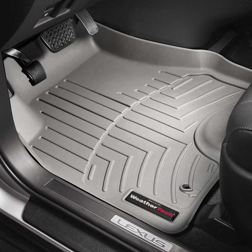 gray car floor mats