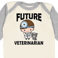 thumbnail image 4 of Inktastic Vet Gift Future Veterinarian Boys Long Sleeve Baby Bodysuit, 4 of 5