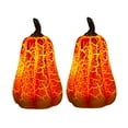 thumbnail image 2 of MZXELPRJD 2 Pcs Lumières de Citrouille à Piles Citrouille Éclairée Décorations de Lanterne de Citrouille pour Halloween Automne Extérieur Intérieur Fête, 2 of 5