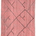 thumbnail image 1 of Ahgly Company Machine Washable Indoor Square Abstract Red Modern Area Rugs, 3' Square, 1 of 4