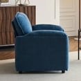 thumbnail image 4 of Oversized Chenille Armchair, 38" Upholstered Accent Chair with Thick Comfort Cushions and High Back for Living Room, Bedroom, Office,Blue, 4 of 9