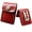 Orange Red, variant on Leather Cigarette Case Holder 20 Capacity box bag, Mini EDC Wallet with Steel Clip, Waterproof Lining, Multifunction Travel Storage Pouch for Cards Cash Keys Outdoor