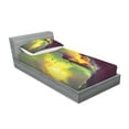 thumbnail image 2 of Ambesonne Fantasy Fitted Sheet & Pillow Sham Set, House in Magic Warm Toned, Twin, Yellow Green, 2 of 2