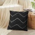 thumbnail image 4 of LALILO Throw Pillow Covers Lattice Silver Art Backdrop Black Cushion Cover 18" x 18", 2 Pack, 4 of 6