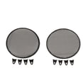 thumbnail image 1 of 2x Parrillas Protectoras para Parlantes Cubierta Antipolvo forma forma Malla "con 8x Tornillo Y Soporte de Fijación Yotijar Estuche de cubierta de parrillas de altavoz, 1 of 9