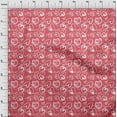 thumbnail image 4 of oneOone Cotton Poplin Red Fabric Valentine Heart Craft Projects Decor Fabric Printed By The Yard 56 Inch Wide, 4 of 6