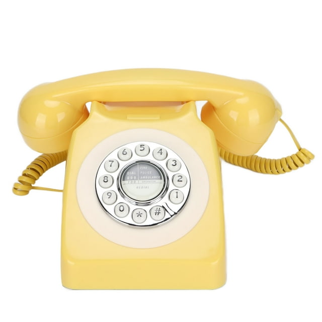 Retro Telephone, 1980's Classic Style Retro Landline Phone, Metal Bell Ringer Can Be Turned On/off, For Hotel Cafe Bar Decoration