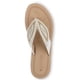 thumbnail image 3 of Sonducket 1 par de sandalias informales de verano para interior y exterior para mujer, zapatillas con separador de dedos y hojas de perlas, Calzado, 3 of 6