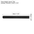 thumbnail image 2 of Unique Bargains Athlétisme Relais Piste Bâton de Course Éponge en Acier Inoxydable, Noir 3 Pack, 2 of 5