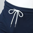 thumbnail image 5 of PMVFHDE Men's Casual Street Shorts Solid Color With Tie And Pocket For Fitness And Outdoor Activities Running Shorts For Men Navy，XL, 5 of 6