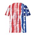 thumbnail image 3 of Fiudx Ofertas Flash Del Día Solo En Línea Camiseta de Manga Corta de Gran Tamaño Informal con Estampado de Día Independiente para Mujer, Camisetas Holgadas con Cuello Redondo, 3 of 4