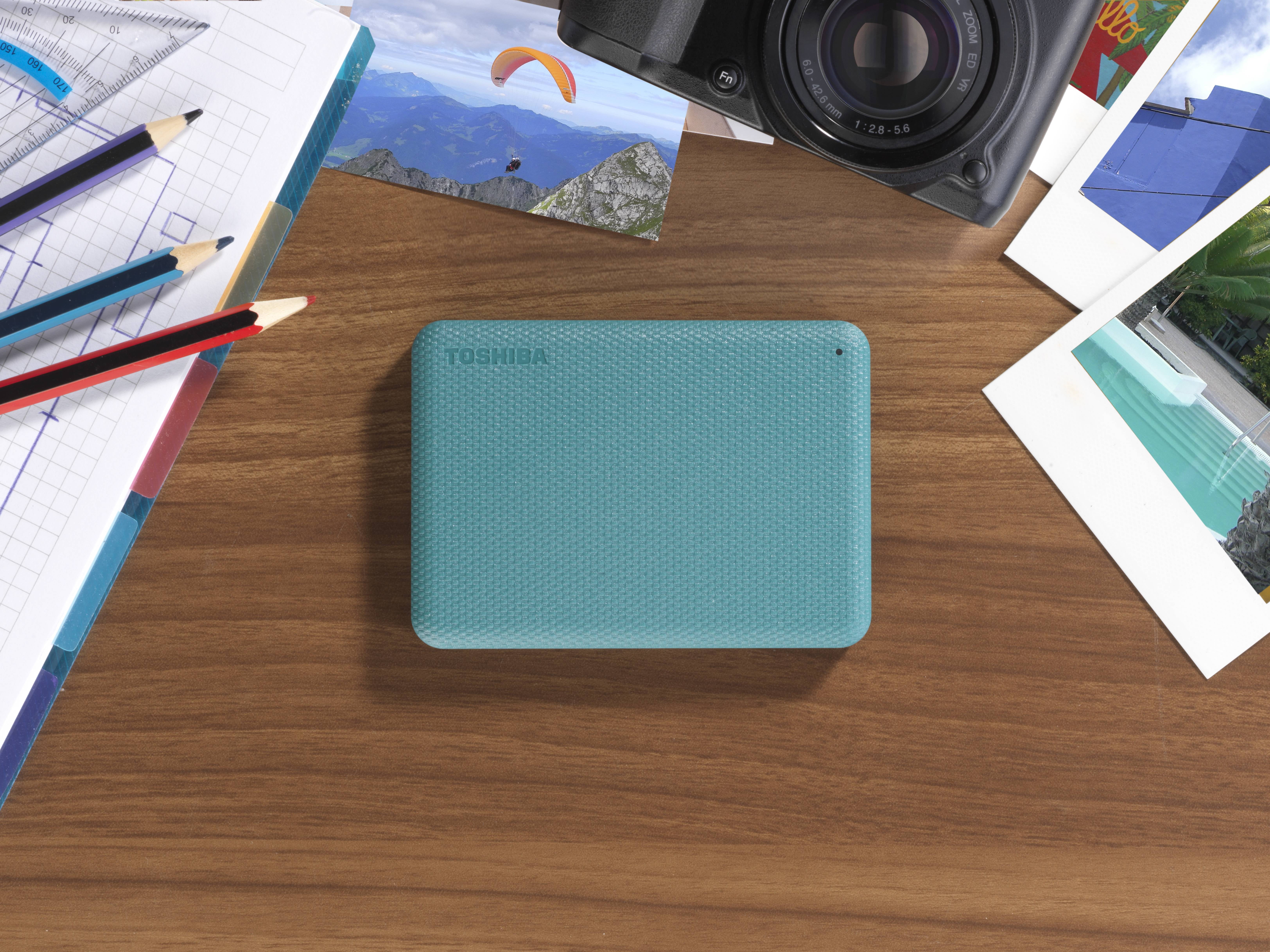 Toshiba CANVIO Plus Portable External Hard Drive USB 3.0 4TB Green (Includes USB-A and USB-C Cables) - Walmart.com