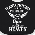 thumbnail image 4 of Inktastic Handpicked for Earth by My Opa in Heaven with Angel Wings Boys or Girls Baby Bib, 4 of 4