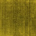 thumbnail image 1 of Ahgly Company Machine Washable Indoor Square Oriental Yellow Industrial Area Rugs, 7' Square, 1 of 4