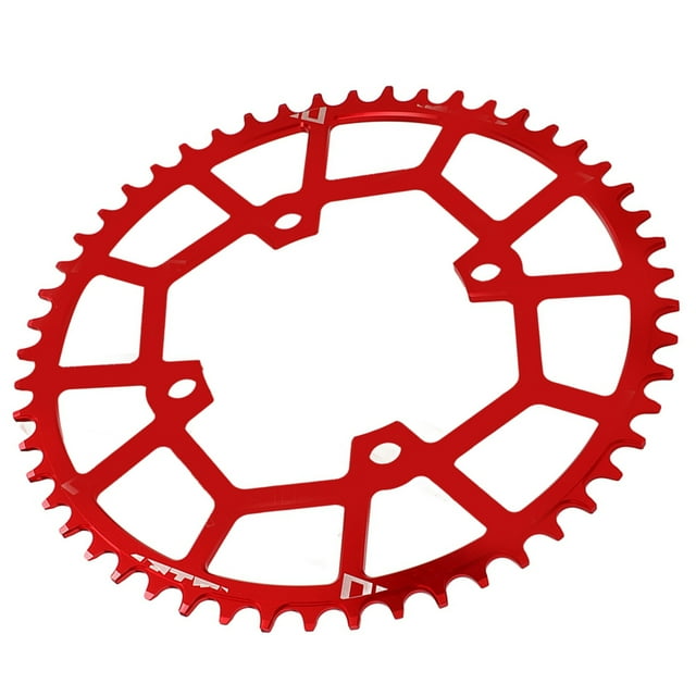 Mountain Bike Tooth Disc Chainring, 104BCD Gear Disc 52T Standard Tooth 104mm BCD Compact for Mountain Bike Black,Red