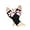 Black-short, variant on Cute Cat Paw Mittens Gloves, Kawaii Cat Cosplay Kawaii Soft 3D Toes Beans Fingerless Cat Claw Paws Pad Sleeve