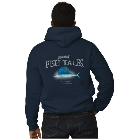 Gill McFinn Fishing Atlantic Sailfish Unisex Fleece Graphic Zip Up Hoodie Brisco Brands 2X